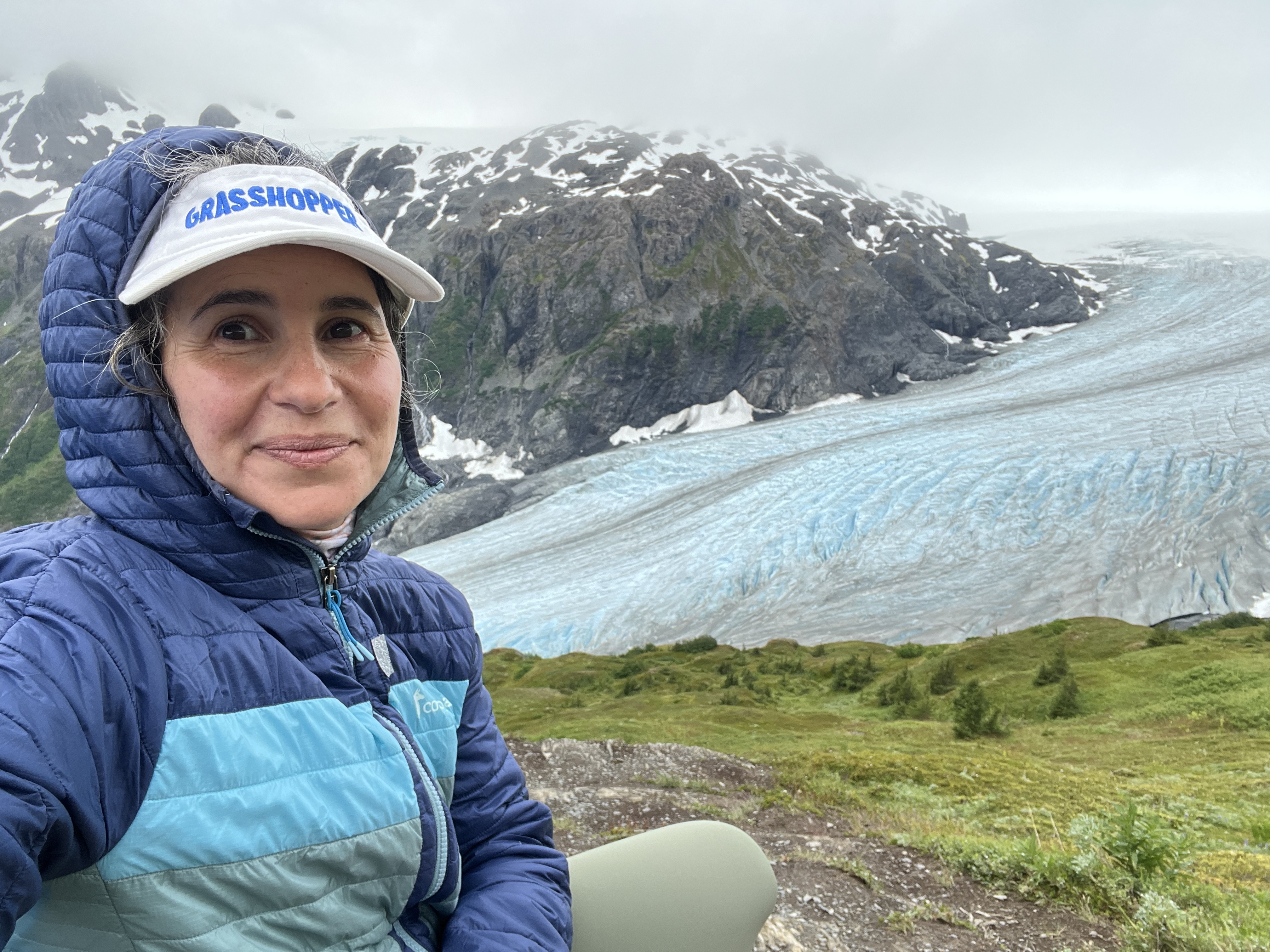 Cris Tcheyan at Exit Glacier